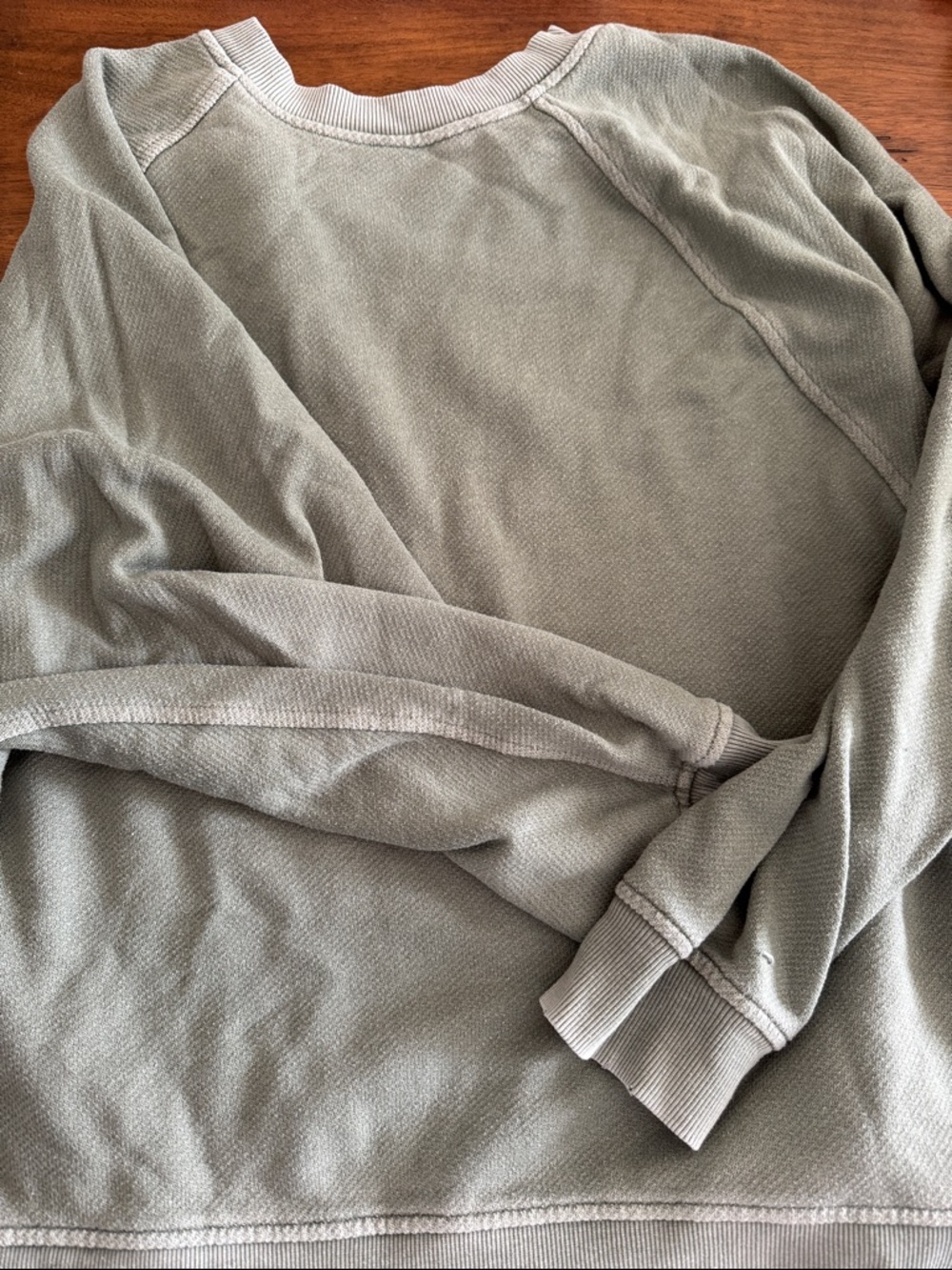 aerie Olive Green Crewneck Sweatshirt